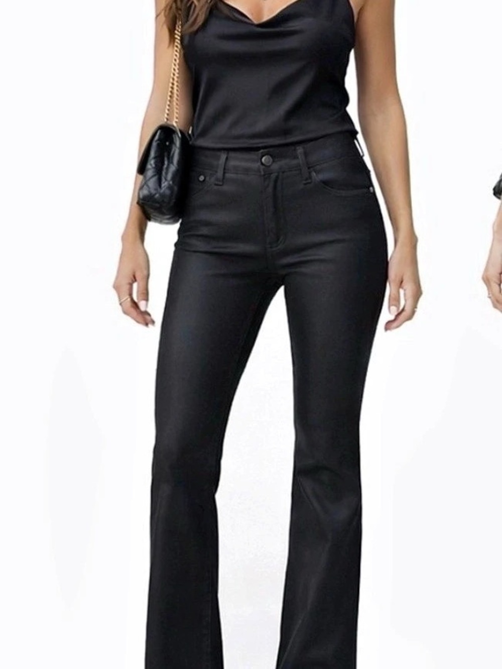 PAIGE Manhattan HighRise Black Flare Jeans Waist 30 great condition retails $239